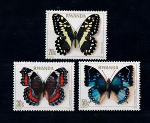 [52513] Rwanda 1979 Butterflies Schmetterlingen Papillons from set MNH