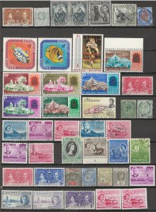 COLLECTION LOT # 5000 GB COLONIES L-M 43 STAMPS 1924+ CV+$22 CLEARANCE