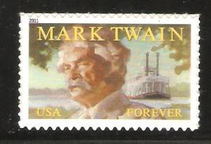 #4545 Mark Twain Single Mint NH