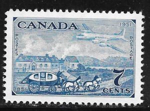 Canada 313: 7c Stage Coach, Plane, MNH, VF