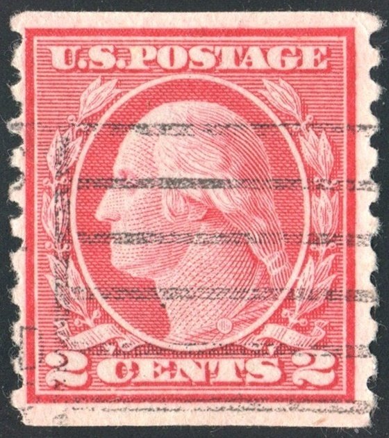 SC#492 2¢ Washington Coil Single (1916) Used