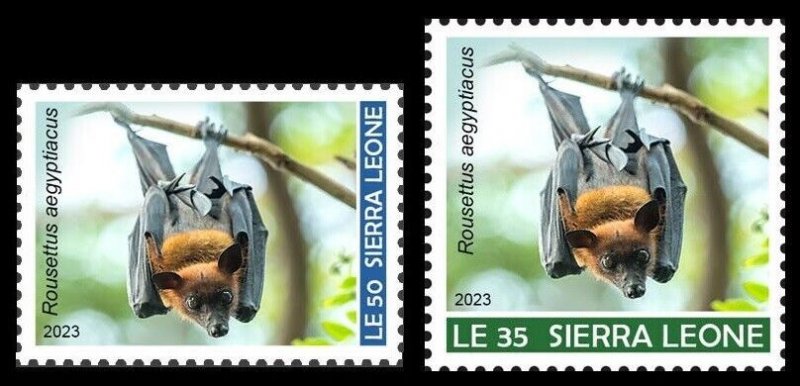 SIERRA LEONE 2023 SET 2V - BAT BAT BAT BAT - MNH-