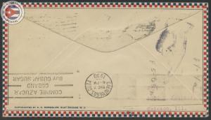 Cuba 1930 First Flight Cover Miami - Cienfuegos | Edifil C39 | CU8132