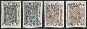 Laos Sculptures (Scott #141-44) MNH 