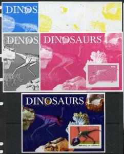 Somalia 2003 Dinosaurs & Minerals souvenir sheet - th...