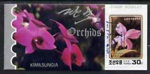 Booklet - North Korea 1993 Orchids 1.5 won booklet contai...