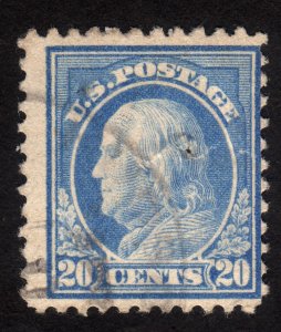 1917 US, 20c, Benjamin Franklin, Used, Sc 515