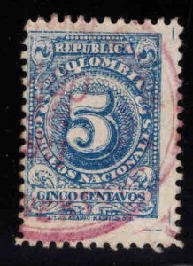 Colombia Scott 317 used nice red cancel