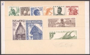 1952 Papua New Guinea1952 SG #1-10 Scott 122-131 MH Short Set