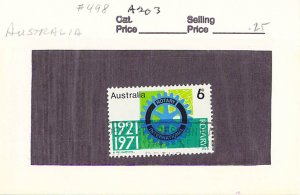 Australia 498 Used Rotary 1 1971 (SC0_589)