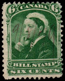 Canada - 6 cent - Bill Stamp  - Used 