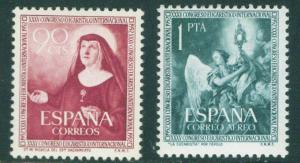 SPAIN Scott 792-C137 MNH** stamp set CV 6