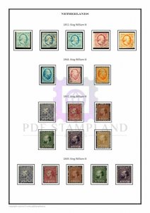 Netherlands 1852-2020 (4 albums) PDF STAMP ALBUM PAGES