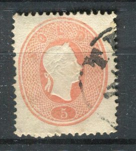 AUSTRIA LEVANT; 1860s classic F. Joseph issue fine used Shade of 5sl. value