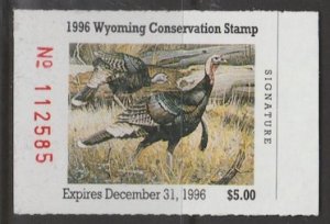 U.S. Scott Scott #13 Wyoming Conservation Stamp - Unused Single