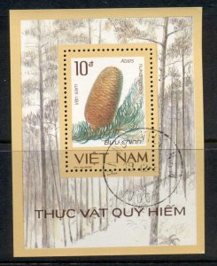 Vietnam 1986 Endangered Flora MS CTO