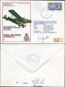 SC20 d 21st Ann 1st Direct Jet Crossing of Atlantic Signed by I.M Johnson 