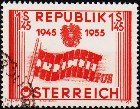 Austria.1955 1s45 S.G.1271 Fine Used