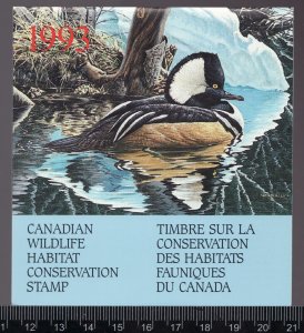 1993 #FWH9 Canada Federal Wildlife Habitat Conservation stamp MNH Cv$25