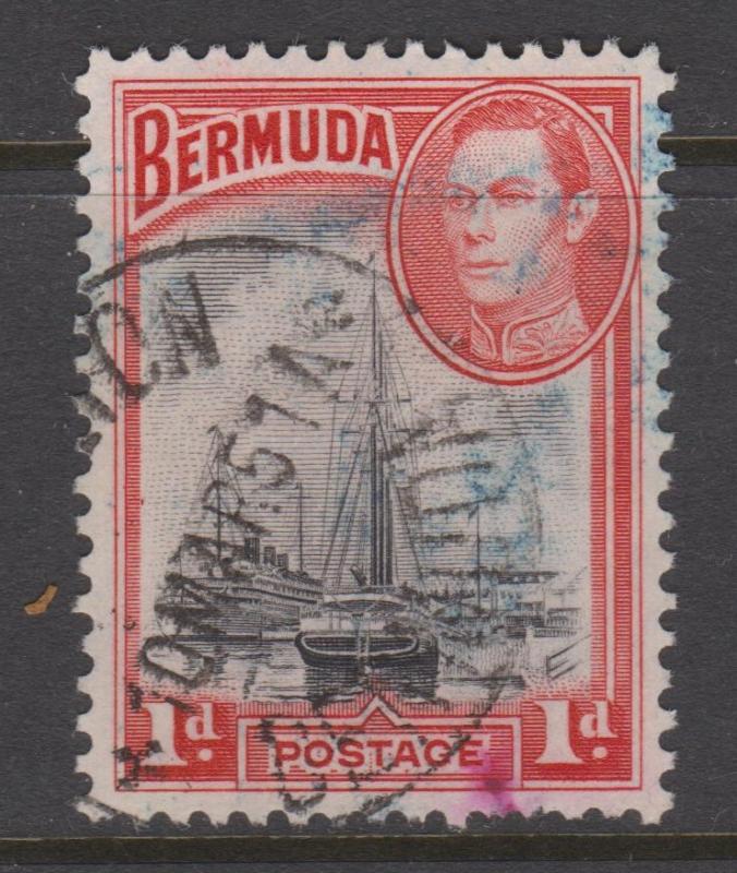 Bermuda 1938 1d Hamilton Harbour Sc#118a Used