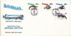 Samoa 692-695 Set FDC Marine Life