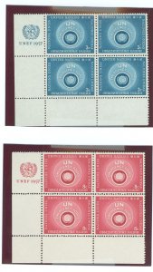 United Nations--New York #51-52 Mint (NH) Multiple