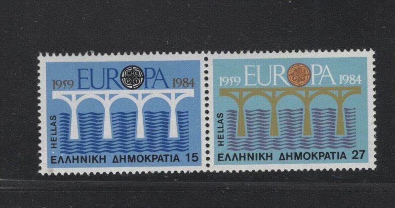 Greece #1494a (1984 Europa pair)  VFMNH CV $2.60