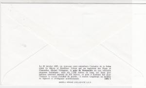 France 1995 Bridge of Normandy Picture Slogan Cancels + Stamp FDC Cover Rf 31647