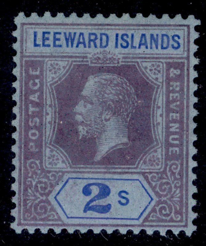LEEWARD ISLANDS GV SG55, 2s purple & blue/blue, M MINT. Cat £20.