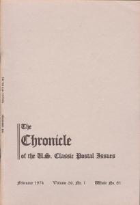 The Chronicle of the U.S. Classic Issues, Chronicle No. 81