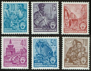 HuskyStamps ~ Germany DDR #227-230A, Mint Never Hinged MNH,  6 pictures