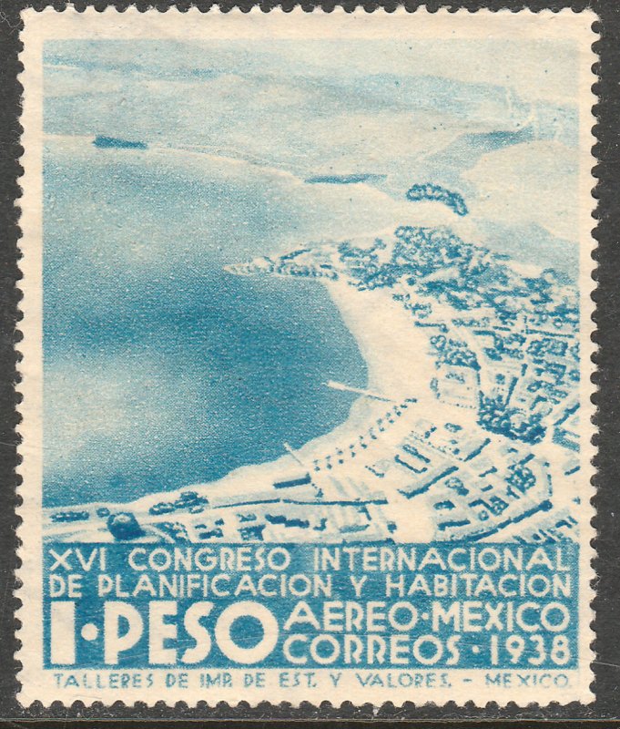 MEXICO C89, $1P PLANIFICATION CONGRESS, UNUSED, H OG. F-VF