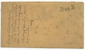 CSA POW Cover w/ Letter South-to-North Mr. E. Rockhold Bainbride, OH Danville VA