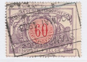 Belgium Parcel Post Railway 1902-06 60c Used Stamp A25P59F20901-