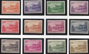 Norfolk Island #1-12 Mint set, Ball Bay issued1947