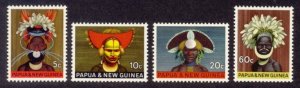 Papua New Guinea Sc# 253-6 MNH Native Headdress