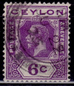 Ceylon 1921-33, King George V, 6c, sc#231, used