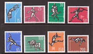 Yugoslavia   #672-679  MNH  1962  sports