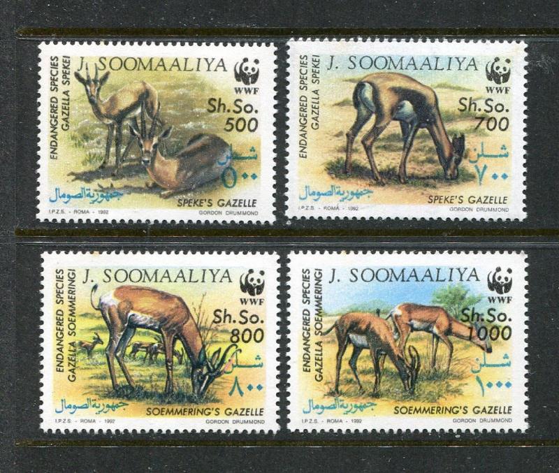 Somalia 607-10 MNH WWF Animals Pets Tiere Zwierzęta Gazelle Antelopes1992 x29753