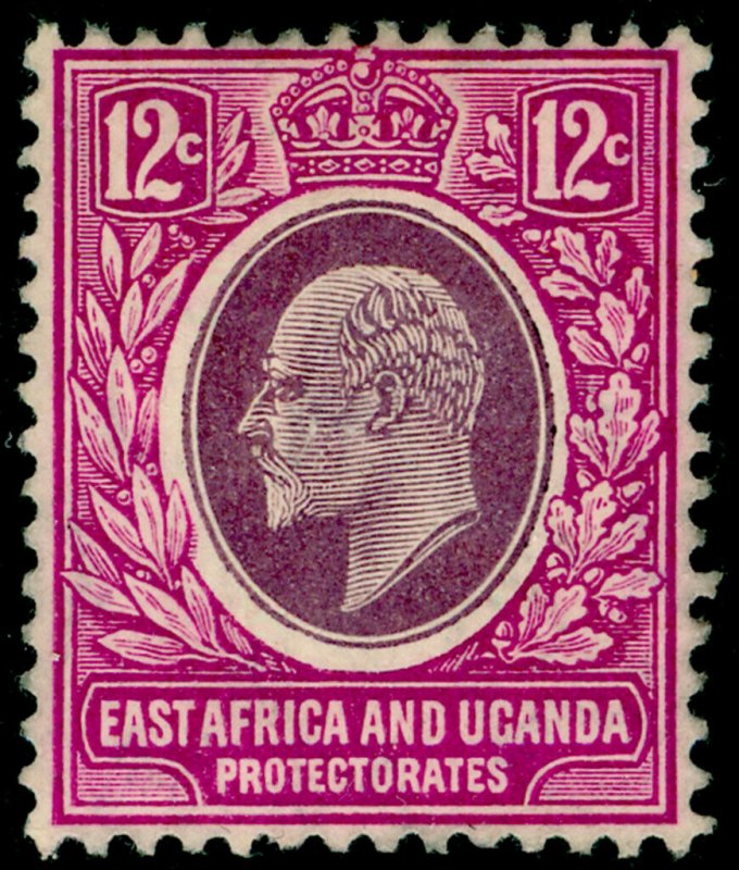 EAST AFRICA and UGANDA SG38, 12c dull & brt purple, UNUSED. Cat £10.