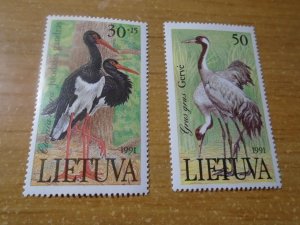 Lithuania  #  403-04   MNH  Birds