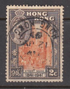 Hong Kong 1941 Sc 168 British Centenary 2c Used