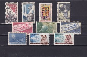 G015 Space stamps selection from Romania and Czechoslovakia