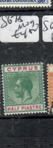 CYPRUS KGV   1/2 PI   SG 78  MOG     P0326B H