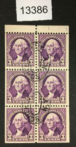 MOMEN: US STAMPS  # 720b USED BOOKLET LOT #13386