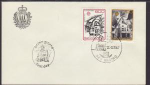 San Marino 1120-1121 Europa 1967 U/A FDC