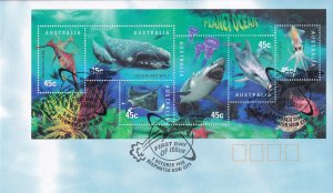 1998, Australia: Planet Ocean, FDC (E11389)
