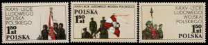 Poland #2289-91  MNH - People's Army Anniv. (1978)