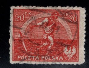 Poland Scott 155 Used