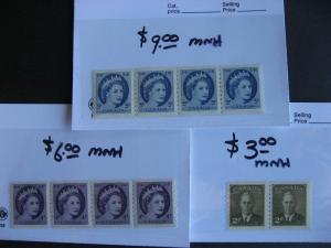 Canada better old MNH stamps in 23 sales cards, worth checking out! 